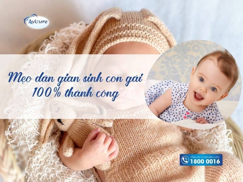 Mẹo dân gian sinh con gái 100% thành công